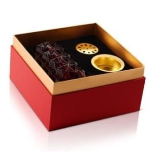 مبخرة الأحجار الكريمة - كريستال أحمر